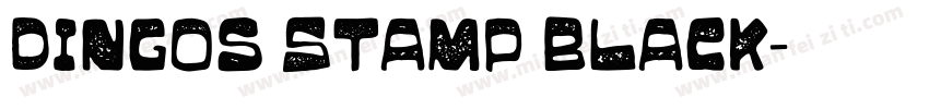 Dingos Stamp Black字体转换